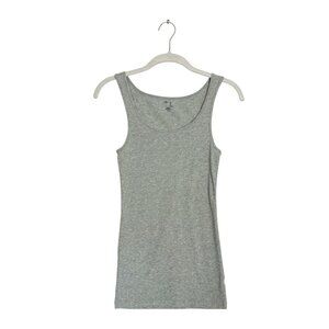 Gap Women's Stretch Scoop Neck Tank in Gray - Sz S
